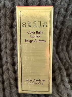 Stila Color Balm Lipstick NWT in Gold and Pink Packaging Aubrey